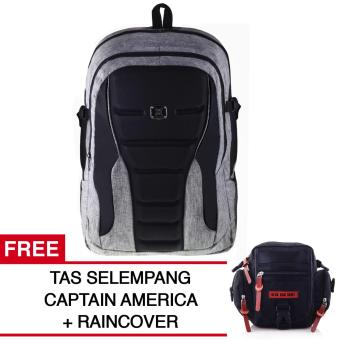 Gear Bag X-men Edition - Light Grey Tas Laptop Backpack + Raincover + FREE Tas Selempang Captain America XM58