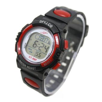 New good quality Outdoor Waterproof watches sport Children Boy Girl Alarm Date Digital Multifunction Sport LED Light Wrist Watch - intl