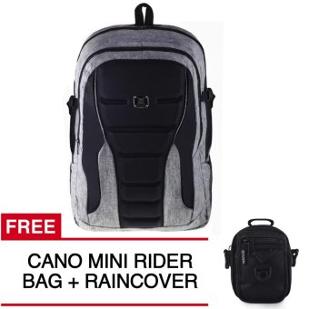 Gear Bag X-men Edition - Light Grey Tas Laptop Backpack + Raincover + FREE Cano Mini Rider XM59