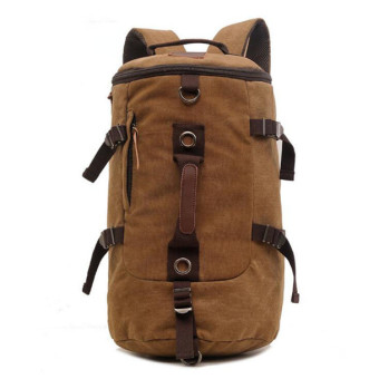 2016 New Brand AUGUR Canvas Backpack Men Shoulder Bag Cross Leisure Large Capacity Multi Function Outdoor Hiking Travel Bags(Coffee)