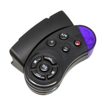 Universal Steering Wheel Universal IR Remote Control For Car CD / DVD / TV / MP3 - Black.