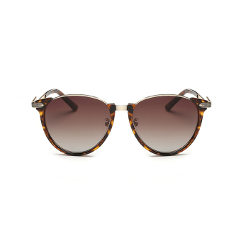 Men Sunglasses Polarized Mirror Sun Glasses Brown Color Brand Design (Intl)