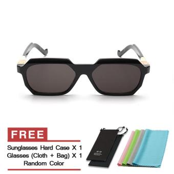 Men's Eyewear Sunglasses Men Irregular Sun Glasses Black Color Brand Design (Intl)
