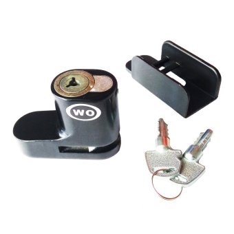 Kunci cakram Pengaman Motor - Kunci Cakram/ Disc-Brake Lock Model WO - Gembok cakram WO - Hitam