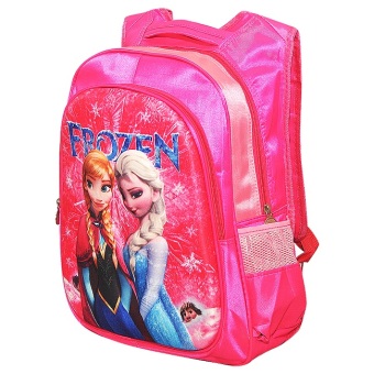Disney Frozen Tas Sekolah Anak Backpack/Ransel SD Karakter 3D Lucu Berkualitas SB 804 FZ -PINK