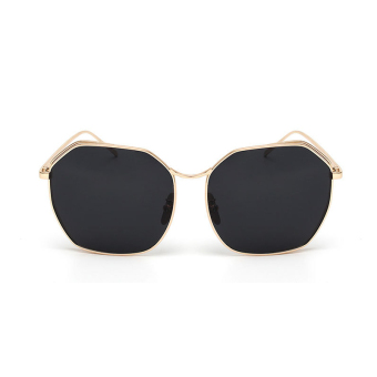 Women's Eyewear Sunglasses Women Mirror Irregular Sun Glasses Black Color Brand Design