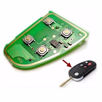 4 Button Flip Remote Key Fob Circuit Board For JAGUAR X type + XJ XJR - 433Mhz - intl