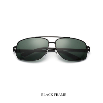Men's Eyewear Polarized Sun Sunglasses Men Oversized Sun Glasses Green Lenses Color Brand Design (Intl)