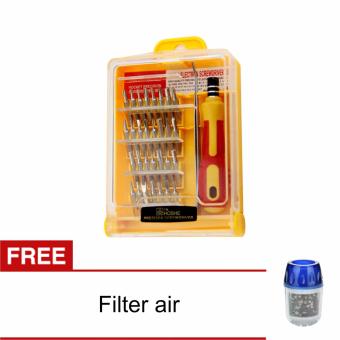 Lanjarjaya Obeng Set Multifungsi 32 in 1 - Precision Screwdriver Professional Repair Tool Kit + Filter air