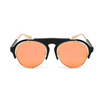 Women's Sunglasses Women Mirror Cat Eye Retro Sun Glasses Orange Color Brand Design
