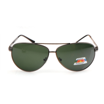 Men's Eyewear Pilot Sunglasses Men Polarized Aviator Sun Glasses Green Color Brand Design