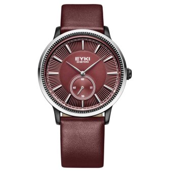 xfsmy 2015 new EYKI fashion belt table go small IKey Alloy Strip Nail Dial Watch 1011 seconds (Brown) - intl