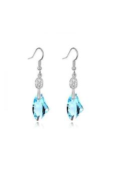 HKS HKS81673Qs Crystal Life Austria Crystal Earrings Ocean Blue (Intl)