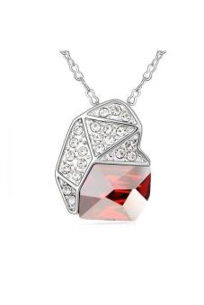 HKS HKS5136Qs Love Empty Austria Crystal Necklace Crystal Red Rock (Intl)