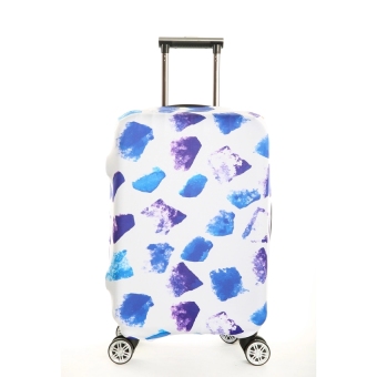 FLORA Stretchable Elasticy 18-20 inch Waterproof Stretchable Suitcase Luggage Cover to Travel- Blue Diamond