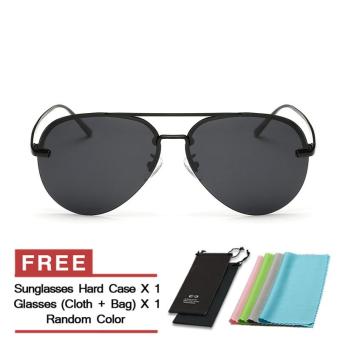 Sunglasses Polarized Men Mirror Hiking Sun Glasses Black Color Brand Design (Intl)