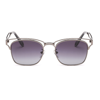 Sunglasses Polarized Men Mirror Sqare Sun Glasses Grey Color Brand Design