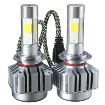 80W COB LED headlight Kit H7 Hi/Lo beams 6000K White XENON Bright - intl