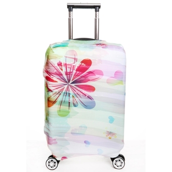 FLORA Stretchable Elasticy 18-20 inch Waterproof Travel Luggage Suitcase Protective Cover- Seven-color flower