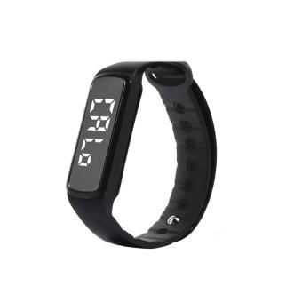 coconie New CD5 3D LED Calorie Pedometer Sport Smart Bracelet Wrist Watch(Black) (Black)-intl
