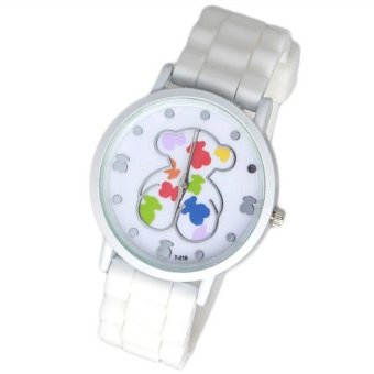 New Fashion bear Designer Ladies sports brand silicone watch jelly watch for women relojes mujer