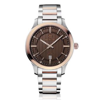 lanyasy ochstin import luxury brand watches, quartz watches steel waterproof male and female couple table (brown)