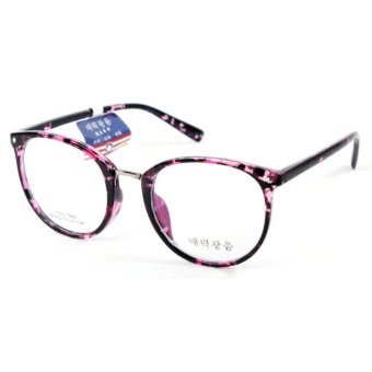 Frame Kacamata Bulat Cewe - Korea Frame 5350 Purple