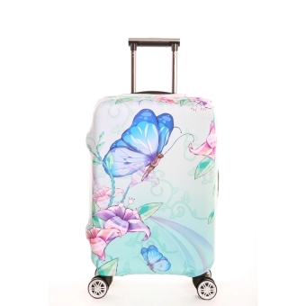 FLORA Stretchable Elasticy 18-20 inch Waterproof Stretchable Suitcase Luggage Cover to Travel- Butterfly