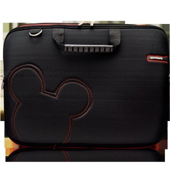 Ultimate Tas Laptop - Notebook Double slim cute 14\" - Hitam