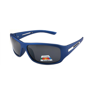 Sunglasses Men Polarized Rectangle Sun Glasses Blue Color Brand Design