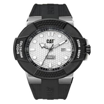 Caterpillar CAT SF.141.21.212 Chrono Men's Watches Rubber Strap - White Grey Black