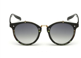 Classic Half Frame Semi-Rimless Rimmed Sunglasses - intl