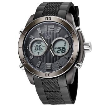 ASJ men dual display quartz digital wristwatch outdoor military fashion casual sports watches - Intl