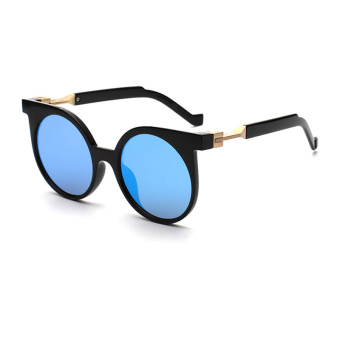 Women's Eyewear Sunglasses Women Retro Cat Eye Sun Glasses (Blue)