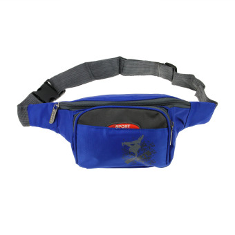 BXT Multiuse Unisex Fashion Waist Pack Portable Sports Waist Bum Bags Security Chest Packs -Blue - Intl