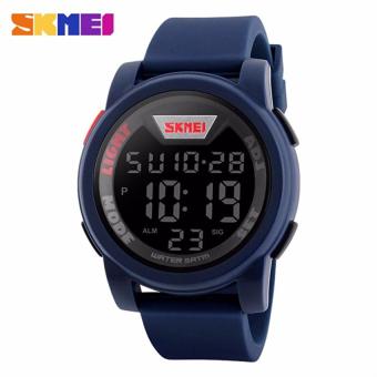 SKMEI Sport Men LED Watch Anti Air Water Resistant WR 50m DG1218 - Blue + Box Original SKMEI