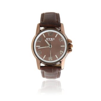 EYKI E-Times Luxury Leather Quartz Lover's Watch