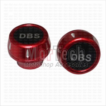 DBS Cover - Tutup - Jalu - Bandul as roda depan Kharisma Almini merah