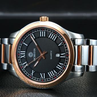yoouino OCHSTIN Swiss brand couple quartz watch men and women with a waterproof stainless steel business trend of high-end watches calendar (gold)