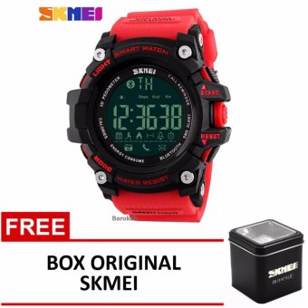 SKMEI Jam Tangan Bluetooth - 1227 - Red + Box Original SKMEI