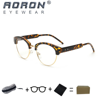 [Buy 1 Get 1 Freebie] AORON Brand Retro Reading Glasses Anti-fatigue Computers Glasses Anti-blue Light Eyeglasses 8815(Hawks bill) - intl
