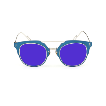 Men's Eyewear Sunglasses Men Cat Eye Sun Glasses Blue Color Brand Design