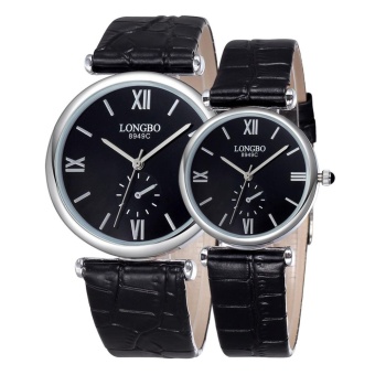 yiokmty LONGBO brand watches couple watch ultra-thin leather belt casual upscale waterproof hand