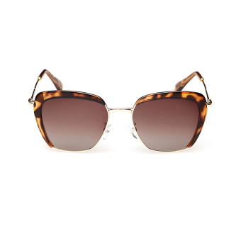 Women's Eyewear Sunglasses Women Irregular Sun Glasses Brown Color Brand Design