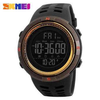 SKMEI Men Sports Watches Countdown Double Time Watch Alarm Chrono Digital Wristwatches 50M Waterproof Watches 1251