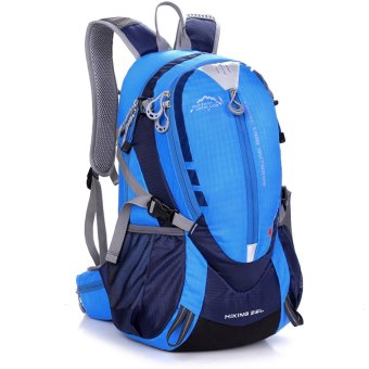 Local Lion Waterproof Nylon Bicycle Backpack 25L Blue