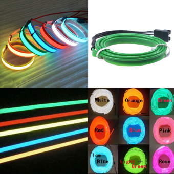 Possbay Flexible 3M Green Tube Neon Kabel Licht EL Draht Chasing Lampe Indoor/Outdoor Flat wire