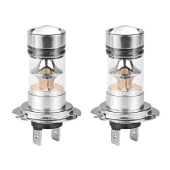 SOBUY 2Pcs H7 High Power 100W Fog Light LED Bulb for Car Truck Direct Replacement ...