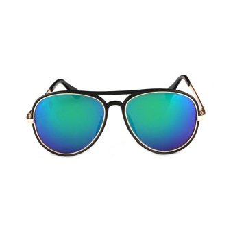 JINQIANGUI Women's Eyewear Sunglasses Women Oval Sun Glasses Blue Color Brand Design - intl