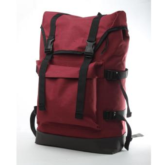 Eleven Tas backpack - Merah Marun